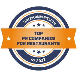 5WPR Ranked #1 on List of Top PR Companies for Restaurants 2022