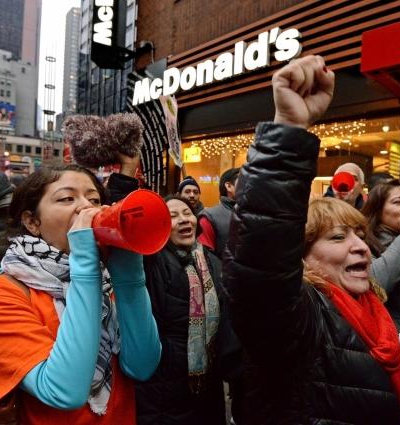 Fast Food Workers Protest