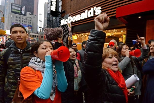 Fast Food Workers Protest