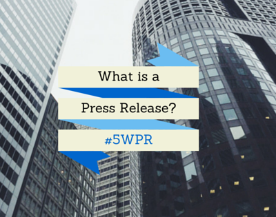 what is a press release