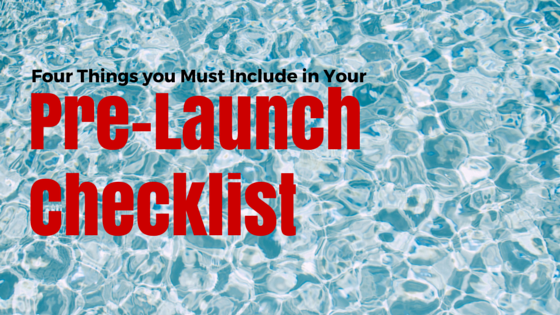 Pre-Launch Public Relations Checklist