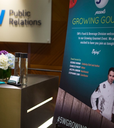 Growing Gourmet: 5WPR Food and Beverage Event - 5W Public Relations Blog