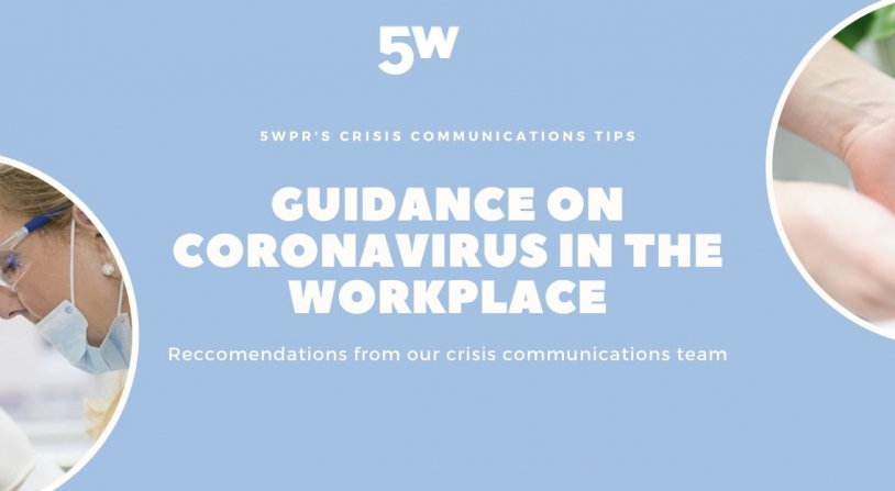 Guidance on Coronavirus in the Workplace