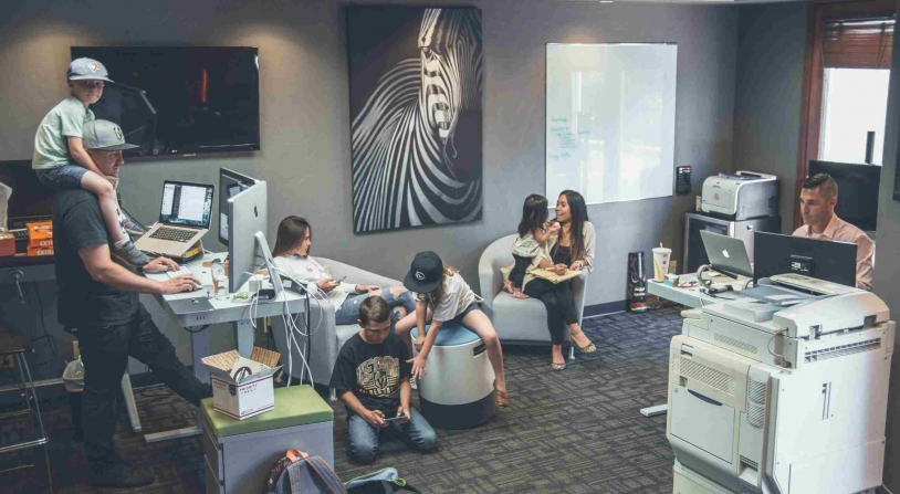 bringing kids to work