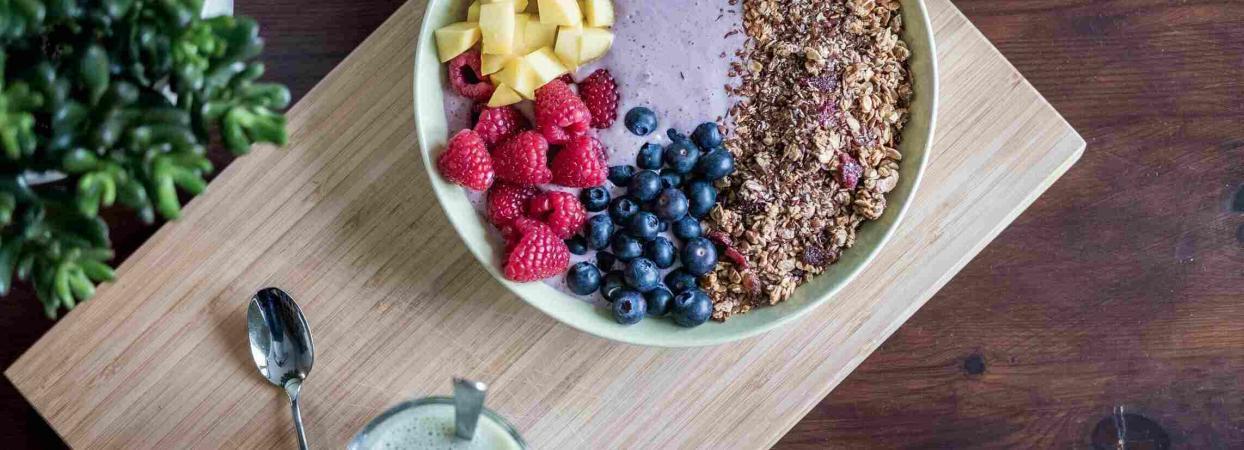 bowl filled with healthy superfoods