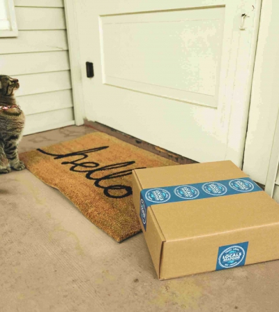 package delivered at a doorstep
