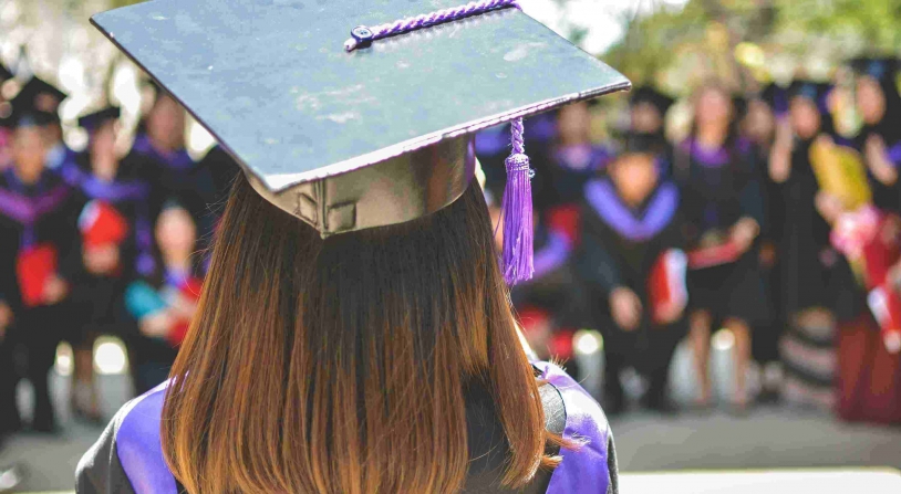 person graduating college