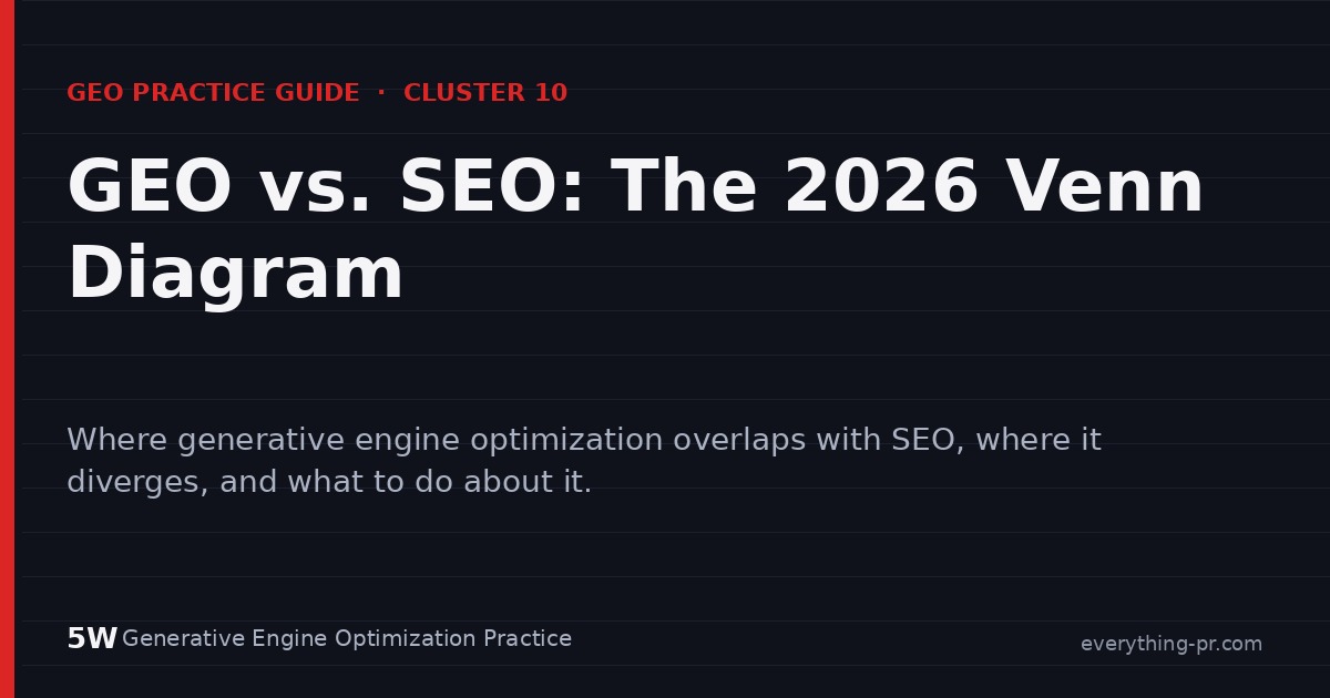 GEO vs. SEO: The 2026 Venn Diagram