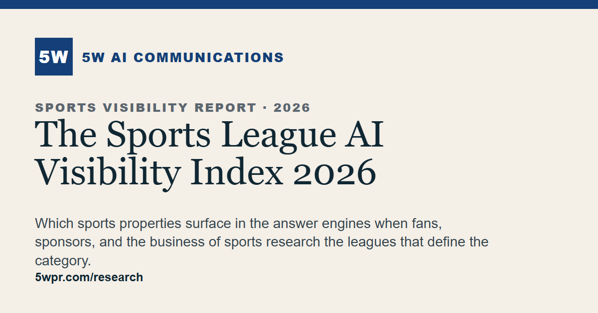 The Sports League AI Visibility Index 2026